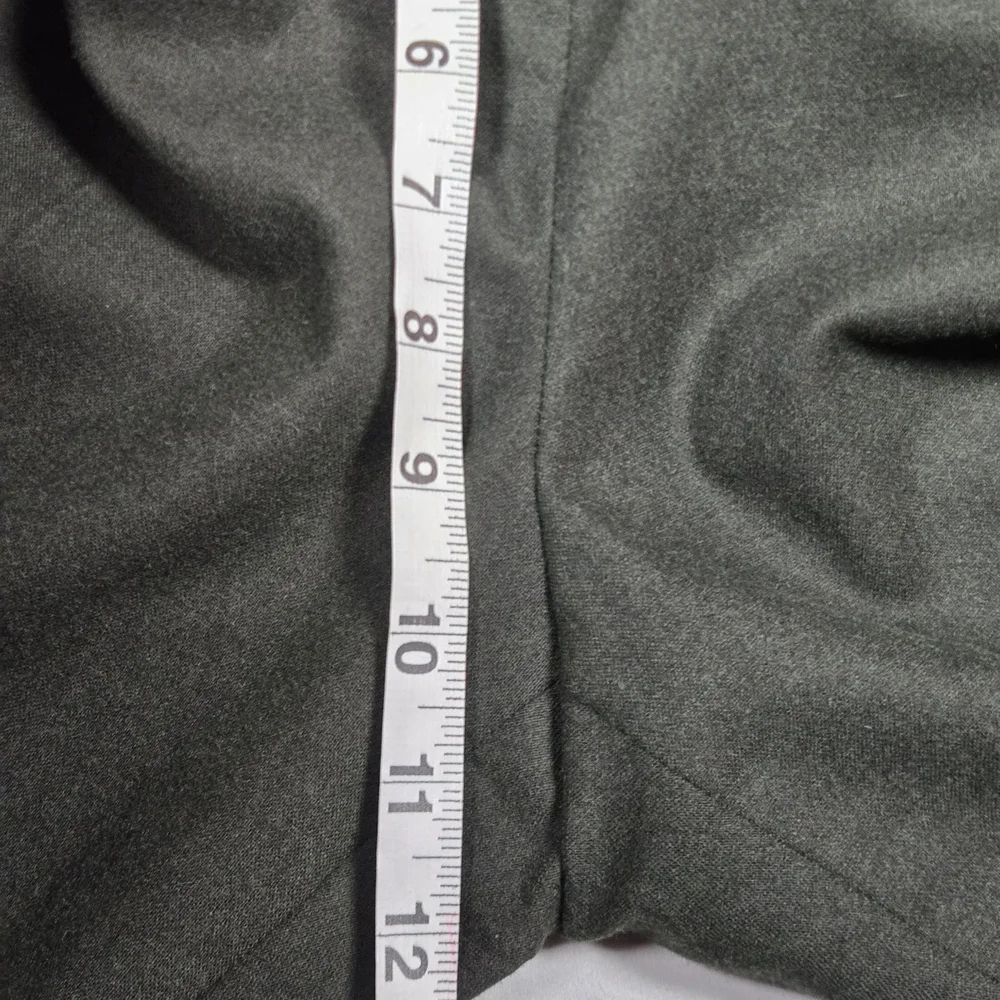 VTG Bogner Sz 10 Long Wool Cashmere Trousers Grey Straight Leg Y2K - Picture 11 of 12